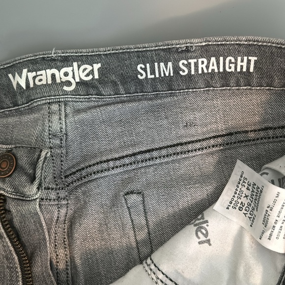 Wrangler Men's Slim Straight Jeans - 34x29 - Picture 4 of 5